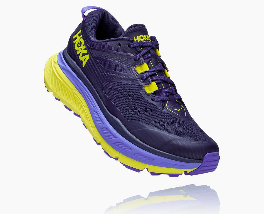 Hoka One One Trailove Tenisky Panske Modre/Zelene - Stinson Atr 6 - 90714-YSDO